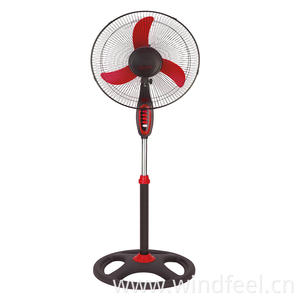 45W CE CB electrical stand fan air cooling fan type 16 inch remote stand fans Made in China